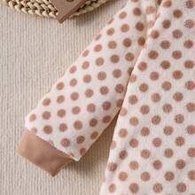 秋冬婴儿睡袋，长袖羊毛卡其色襁褓睡袋，可翻转双拉链隐形拉链防踢柔软舒适襁褓婴儿用品 - 卡其色 - 查看 4