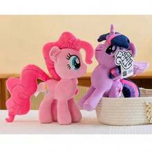 Hasbro Hasbro 我的小马驹 30 厘米毛绒玩具，官方正品暮光闪闪萍琪派小蝶彩虹冲刺毛绒玩具，适合女孩的柔软可拥抱毛绒玩具，适合女孩的理想生日假期可爱礼物 - 暮光閃閃 - 查看 10
