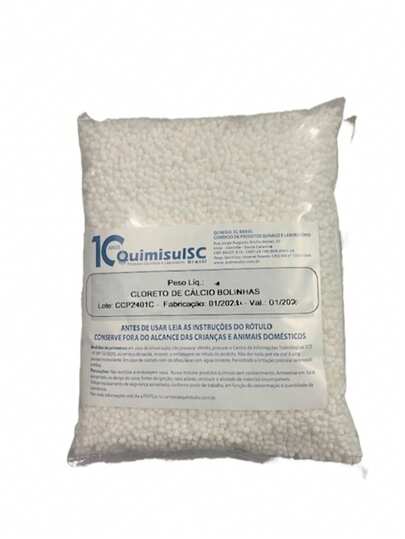CLORETO DE CÁLCIO BOLINHAS ANTIMOFO - 500G