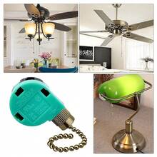 3 Pack Ceiling Fan Switch 3 Speed 4 Wire Zing Ear ZE-268S6 Fan Pull Chain Switch Replacement Speed Control Switch