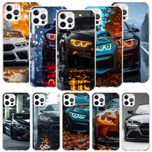 Funda Deportiva Negra Blanca compatible con B-BMW, compatible con  16 15 Plus 11 14 Pro Max 13 12 Mini 16E XS X XR 7 8 + SE, Patrón Personalizado Co, Funda compatible con  17 pro max,  17 pro,  17,  16 pro max - FB839-7 - Ver 3