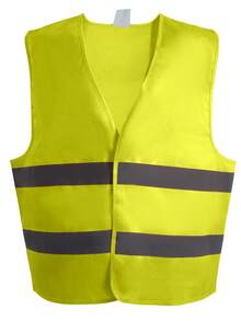 5PCS Men's High Visibility Vest With Reflective Stripes (Yellow & Orange) - Yellow - View 3