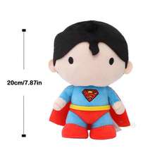 DC Comics 1 件 20 厘米正义联盟蝙蝠侠和超人柔软毛绒玩偶，可爱卡通人物玩偶，儿童圣诞节/生日礼物 - 彩色 - 查看 12