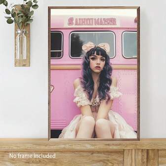 1pc Wall Arts Posters Frameless Pop "Cry Baby" Album Art Print, Canvas Wall Art, Modern Home Decor, Unframed Poster, Classic And Artistic Decorative Style, For Indoor Use, Vertical Orientation, Suitable For Living Room, Bedroom, Office, Dormitory.