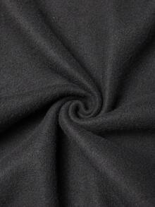 Warner Bros LILL, Autumn And Winter Women's Bat Girl Pattern Baseball Jacket Top, Slightly Elastic Thermal Lined Button Placket Black And White Spliced ​​Baseball Jacket, Street Style Back To School Season Jacket