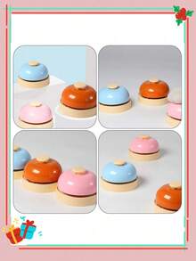 1 个手按铃、召唤铃、应答铃、前台服务铃、餐桌铃、宠物铃、铃铛、铃铛、宠物如厕训练铃。 - 彩色 - 查看 4