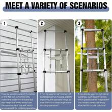 Rigogo Multipurpose Ladder Stand Off Universal Aluminum Corner Ladder Stay,  Ladder Stabilizer,Non-Slip Aluminum Corner Ladder, Easy Installation, Easy Storage,V Or I -Shaped - White - View 9