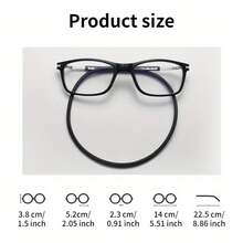 TR90 Magnetic Neck Hanging Reading Glasses, +100 To +400 Magnification, Magnetic Closure - Lightweight Foldable Glasses For Computer, Phone, Books - Compatible With Reading Glasses Or Contact Lenses - Suitable For Elderly And Professionals (Blue Frame/Clear Lens) - Professional Medical Grade Optical Glasses - 藍色 - 查看 8