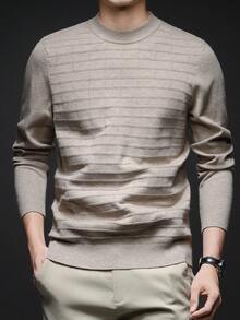 Men's Thin Knit Sweater, Stand Collar Casual Style, Business/Commute Inner/Outer Wear, Autumn/Winter