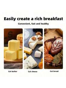 1 Set Stainless Steel Butter & Cheese Knife Set, Stainless Steel + Round Head Design, 2-In-1 Butter Knife & Cheese Knife, Anti-Rust & Easy To Clean, Suitable For Breakfast, Afternoon Tea, Family Gathering, Baking Desserts - Silver - View 7