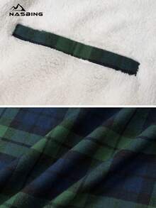 Men's Fleece Thermal Shirt, Warm Flannel Shirt, Lumberjack Shirt, Winter Inner Fleece Jacket - màu xanh lá - Xem 7