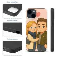 1pc Customized Action Figure Cartoon Image Phone Case, 3D Play Style, Personalized Photo Phone Case, Phone Case With Custom Image, Customized Image Phone Case, Anniversary Gift, Valentine's Day Gift, Birthday Gift, Wedding Gift, Mother's Day Gift, Father's Day Gift, Best Friend Gift, Gift For Mom/Dad, Gift For Boyfriend, Gift For Girlfriend, Fits 16 Pro Max,