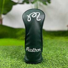 1pc Piece Of Green Fisherman Pattern Golf Club Cover, Fashionable Golf Club Cover Suitable For Male And Female Outdoor Enthusiasts. Made Of Waterproof And Durable Materials, Providing The Best Protection For Your Golf Club