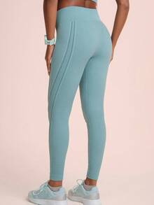 Lupo Sport Women's Seamless Fitness Leggings - màu xanh lá - Xem 5