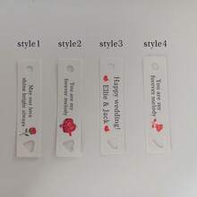 Customized Tags, Customized Heart-Shaped Tags, Customized Gift Tags, Customized Candy Tags, Suitable For Christmas, Wedding Season, Confession Season, Halloween, Customized Name Tags, Customize Your Name, Customized Gift Tags, Heart-Shaped Tags, Valentine's Day Tags, Wedding Tags, Confession Tags, Gift Tag Cards, Wedding Season, Christmas - Rectangular Heart Tag - View 3