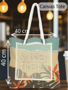 This Summer's Must-Have Bag! – Rope Handle Shoulder Bag | 40x40 Cm | Made In Turkey - Camel - View 2