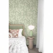 Peel And Stick Wallpaper Green And Beige Wall Paper Floral Contact Paper Removable Self Adhesive Leaf Boho Waterproof Wallpaper Walls Vinyl Rolls 16.1x78. - 16.1 英吋 x 78.7 英吋 + 米色和綠色 - 查看 6
