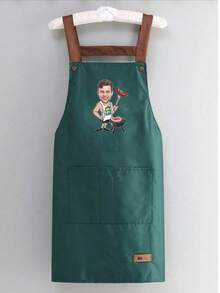 Suitable For, Father, Can Customize Text And Logo, Personalized Waterproof Kitchen Apron, Can Customize Logo And Name, Chef Cooking Apron, Girlfriend, Boyfriend, Graduation, Unique Expression Of Love, Forever Love - Multicolor - View 3