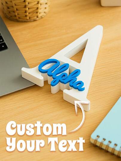 1pc Personalized Custom Name, 3D Printed Letter Ornaments In Macaron Colors, Three-Dimensional Parametric Model, Custom Home Decoration, Creative Crafts, Birthday Gifts, Graduation Party Decorations, Class Of 2025 Signs, Graduation Photo Props, Wedding Ornaments, Marriage Proposal Decor, Valentine's Day Gifts, Mother's Day Gifts, Father's Day Gifts, Best Friend Gifts, Office Decor, Elegant Living ,Forever Love