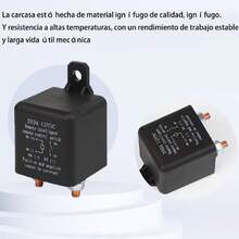 Interruptor de aislamiento de batería, relé automotriz, 12 V CC, 200 A, interruptor de aislamiento de batería de coche con control remoto dual, interruptor de desconexión de energía inalámbrico para coches - Negro - Ver 4