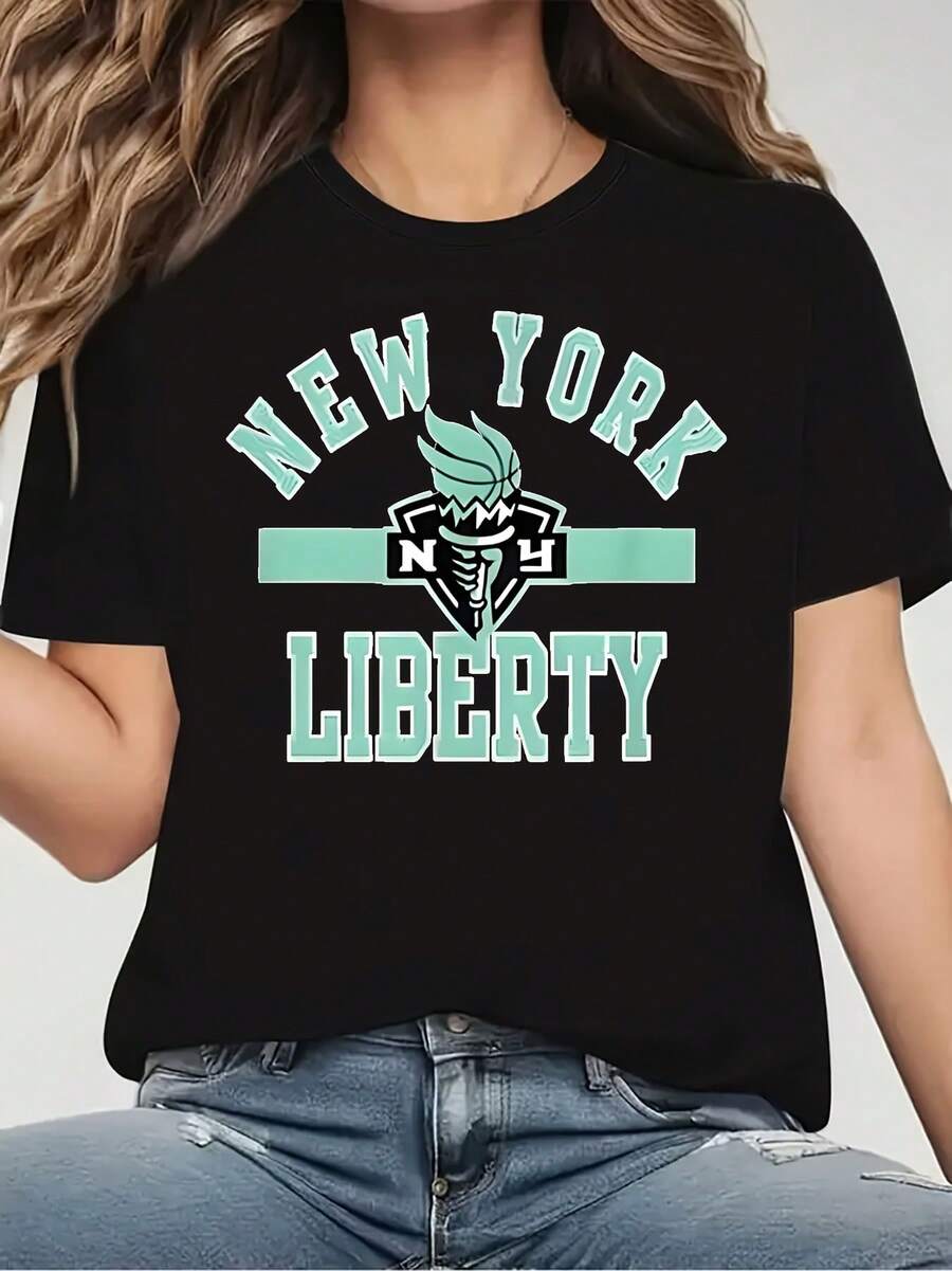 Women's Graphic Print T-Shirt, Comfortable And Fashionable Top, Perfect For Travel And Fitness, With A Loose, Round Neckline, Perfect For Halloween, Thanksgiving, Or Christmas Gifts, Perfect For Friends' Birthdays