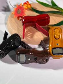 手动滚球计时器，多色可选：栗棕色、静谧黑色、枯萎黄色、玫瑰红色，手动滚球计时器，缓解压力 - 彩色 - 查看 2