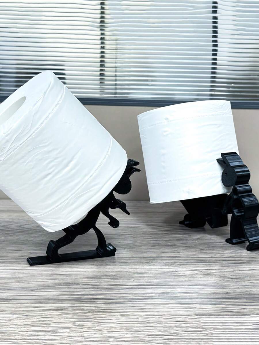 1pc Black Ant Paper Roll Holder, Minimalist Design Bathroom/Living Room/Kitchen Multi-Scene Toilet Paper Holder