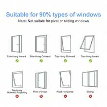 4M Portable Seal Vent Kit For Air Conditioner Window Hose Sealing Cloth Airlock - White - View 8