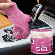 Car Cleaning Gel, 200g Car Cleaning Putty For Detailing Interior Cleaner, Dust Cleaning Slime For Cars, Keyboards & Electronics – Reusable Odorless Car Cleaning Supplies, Pink, 1 Pack 7oz - Blue - View 1