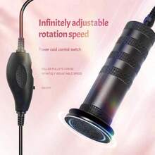 Electric Foot Callus Remover For Women - 1200rpm Electric Foot File Callus Remover With Anti-Slip Stripes, 60pcs Sandpaper Discs Adjustable Speed Foot Sander For Dead Skin Womens(Black),Professional Aluminum Foot File Adjustable Pedicure Tool For Dead Skin At Home - US A Type Plug(110-127V) - View 5