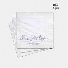 20-500pcs Custom Wedding Napkins, 3-Ply Personalized Cocktail Napkins For Birthday, Engagement, Anniversary, Hen Night, Bachelorette, Baby Shower, Bridal Shower, Suitable For Couple, Lovers, Disposable Beverage/Dessert Napkins For Wedding Table Decorations, Christmas Decor - Multicolor - View 15