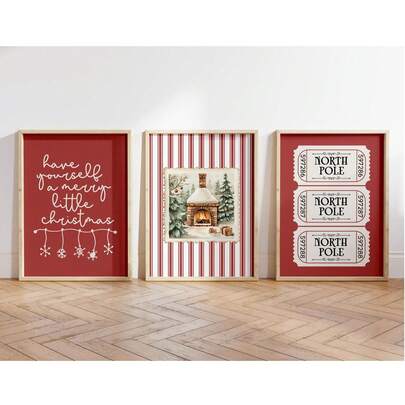 1/3pcs Set Of 3 Frameless Christmas Prints, Holiday Plaid Wall Art, Vintage Xmas Poster Set For Bedroom & Dorm Room | Cozy Holiday Decor, Festive Gift Package Halloween Decor Christmas Decoration Thanksgiving Wedding Home Decor Home Decor Fall Decor Autumn Decor Birthday Decorations For Gifts Party Supplies Indoor Holiday Festival Decor Wall Decor Halloween Ornaments Christmas Decoration XMAS Decor Christmas Tree Gift Decor Thanksgiving Wedding Home Decor Home Decor Fall Decor Autumn Decor Birthday Decorations For Gifts Party Supplies Indoor Holiday Festival Decor Halloween Decor Wall Decor Halloween Ornaments