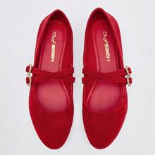 Pakar Zapaterias Clasben Women's Ballerina Shoes In Red - 紅色 - 查看 6