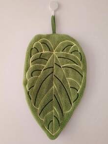 1pc/2pcs/3pcs Creative Leaf Design Hand Towel, Hanging Decorative Towel For Kitchen, Bathroom, Bedroom, Absorbent & Easy To Clean, Personalized Towel - Multicolor - View 13