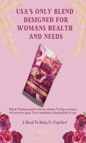 Moksh Premium | Women'S Organic Mushroom Coffee For Bloating, Hormone Balance, Jitters | Cordyceps, Reishi, Chaga &Amp; More | Instant Mushroom Powder Blend | Mushroom Drink - Trắng - Xem 4