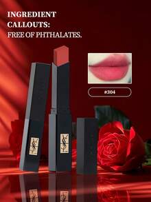 Yves Saint Laurent Yves SaintLaurent Rouge Pur Couture The Slim 絲絨顯色唇膏 #304 Beige Instinct 2g/0.07 Oz | 高顯色、霧面絲絨妝效，打造大膽持久色彩 | 不暈染不龜裂 | 輕盈不乾澀、不黏膩質地 - 304 Beige Instinct - 查看 1