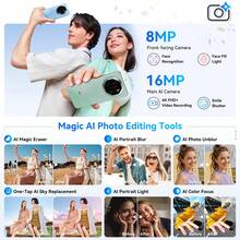 Blackview SHARK6 无锁智能手机 4GB+128GB 全球版，5G LTE，Android 15 操作系统，6.88 英寸 FHD+ 120Hz 显示屏，5000mAh 电池，8MP+16MP 摄像头，不含适配器 - 黑色 - 查看 7