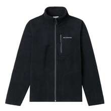Columbia Chaqueta de forro polar con cremallera completa Fast Trek™ II, deportes al aire libre de ciudad para hombres - Negro - Ver 1