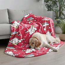 Sanrio Eine kuschelige Decke mit einem Design von Sanrios Hello Kitty mit Weihnachtsgeschenken und Schneestiefeln, die sowohl Weichheit als auch Wärme bietet - geeignet für den Einsatz zu Hause, im Büro und beim Camping, mit vielseitigen Anwendungsmöglichkeiten - ein einzigartiges Weihnachtsgeschenk, das sowohl für die Feiertage als auch für den Alltag perfekt ist - hergestellt aus luxuriösem, flauschigem Stoff, der Wärme, Komfort und Haltbarkeit im Innenbereich bietet. Offiziell lizenziertes Produkt.