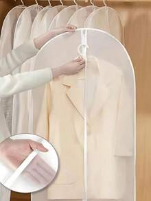 5/1Pc Garment Bags For Closet Storage, Clear Hanging Clothes Dust Cover With Zipper, Suit Dress Coat Protector Storage Bags For Wardrobe Organizer - Multicolor - View 2