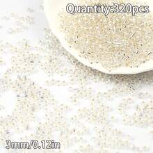 2/3/4/5/7毫米镀银玻璃珠，金/银/玫瑰金珠，DIY珠宝制作、缝纫、刺绣工艺材料 - 滾珠軸承 - 查看 20