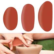 Silicone Pottery Ribs, Clay Potter Tools Rubber Rib Tool For Pottery