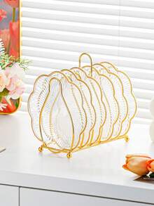 6pcs Plastic Gold-Rimmed Plate Stands, Dessert Plate, Fruit Plate, Bone Plate, Barbecue Plate And Seasoning Plate, Dish Set, Suitable For Holidays, Christmas, Halloween, Ramadan - Multicolor - View 11