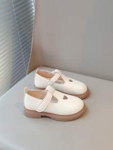 1 par de sapatos perolado branco 2025 para meninas, calçados escolares antiderrapantes estilo coreano para crianças, calçados esportivos - Bege - Ver 4