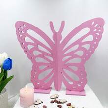 2 piezas Decoración de mariposa de silueta de alas, decoración de fondo, para fiesta de cumpleaños, fiesta de bebé, fiesta de boda - Multicolor - Ver 14