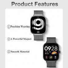 Metal Strap For Redmi Watch 4 5 Band With TPU Case Screen Protector Soft Replacement Milanese Magnetic Loop Watchband - Applicable to Redmi Watch 4/5 - View 4