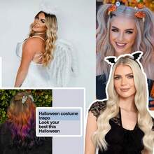 50g Tape In Hair Extensions 20pcs/Pack 60# Platinum Blonde Remy Silky Straight Seamless Invisible Tape Adhesive Human Hair Extensions ,Salon Quality, Can Be Dyed, Halloween Costumes Party Human Hair Extension, Angel Cosplay Use