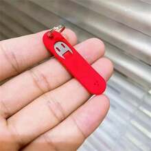 3PCS Anti Lost Sim Card Eject Pin Steel Needle Phone Tray Opener Silicone Key Keyring - Black - View 8