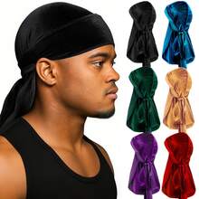 Awegeo 4 chiếc băng đô nhung màu trơn - Phụ kiện đội đầu kiểu cướp biển unisex, thích hợp cho các hoạt động thể thao ngoài trời, mũ cướp biển, trang phục cướp biển. - 4 CÁI - Xem 15