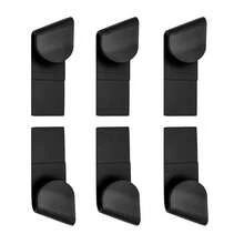 3Set (6pcs/Set )Pan Lid Holder Storage Rack Wall Mount Pot Cover Organizer Kitchen Accessories - Black - View 12